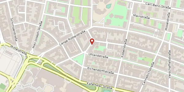 Karte der Umgebung von Obere Clignetstr. 14, 68167 Mannheim