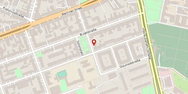 Karte der Umgebung von Lindenallee 53, 13088 Berlin