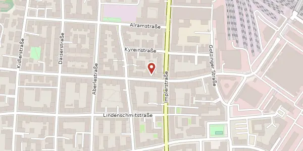 Karte der Umgebung von Oberländerstr. 14, 81371 München
