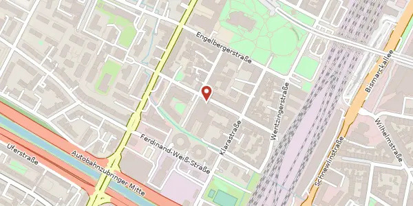 Karte der Umgebung von Stühlingerstraße 24, 79106 Freiburg im Breisgau