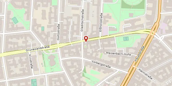 Karte der Umgebung von Grunewaldstraße 83, 10823 Berlin