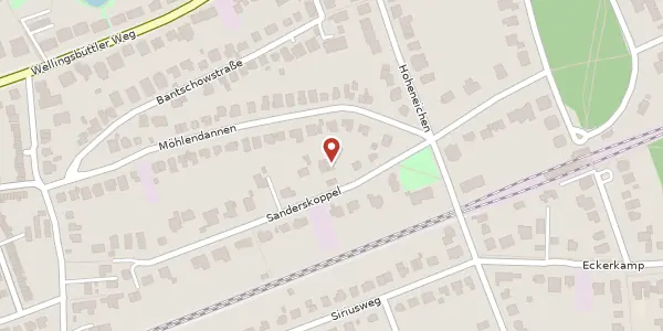 Karte der Umgebung von Sanderskoppel 12, 22391 Hamburg