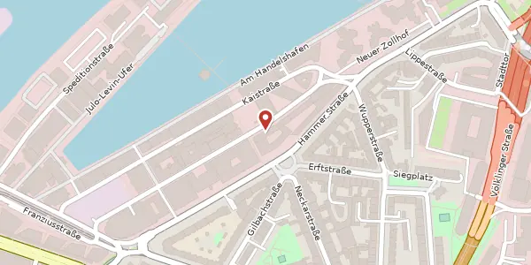 Karte der Umgebung von Zollhof 8, 40221 Düsseldorf