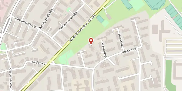 Karte der Umgebung von Heideweg 94a, 40470 Düsseldorf