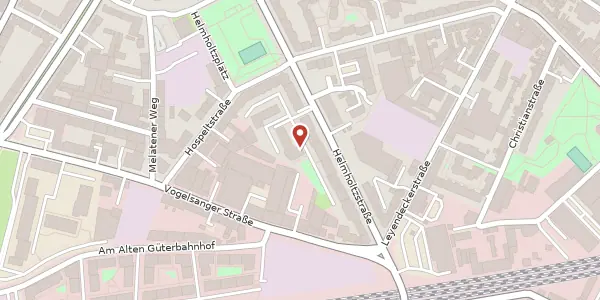 Karte der Umgebung von Helmholtzstraße 15, 50825 Köln