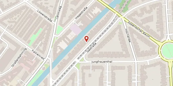 Karte der Umgebung von Isestraße 55, 20149 Hamburg