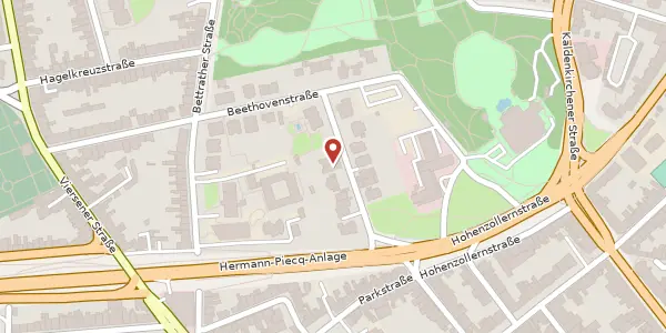 Karte der Umgebung von Mozartstr. 15, 41061 Mönchengladbach