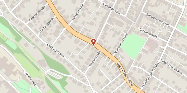 Karte der Umgebung von Detmolder Str. 52, 33604 Bielefeld