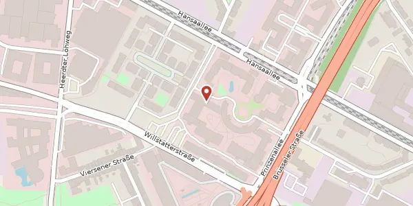 Karte der Umgebung von Prinzenallee 15, 40549 Düsseldorf