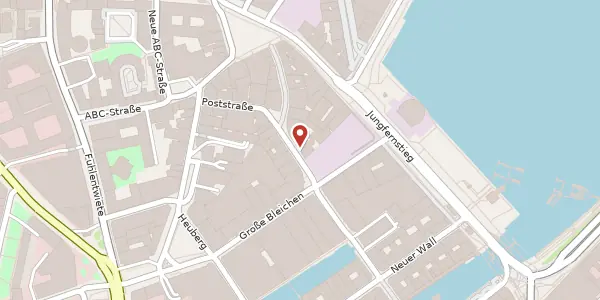 Karte der Umgebung von Poststraße 14-16, 20354 Hamburg
