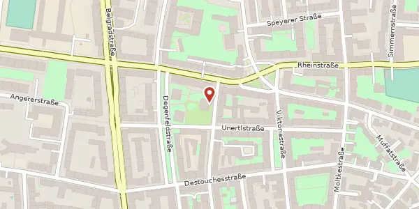 Karte der Umgebung von Ansprengerstr. 25, 80803 München