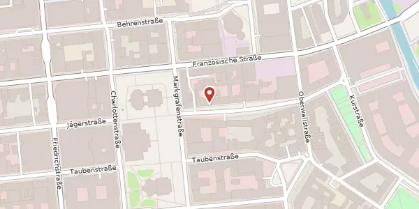 Karte der Umgebung von Jägerstraße 54-55, 10117 Berlin