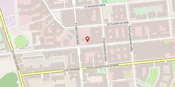Karte der Umgebung von Zimmerstraße 79-80, 10117 Berlin