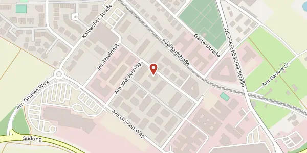 Karte der Umgebung von Am Weidenring 13, 61352 Bad Homburg