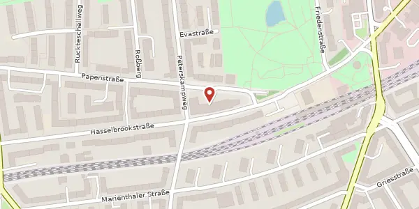 Karte der Umgebung von Papenstraße 144, 22089 Hamburg
