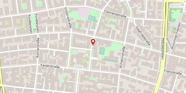 Karte der Umgebung von Bismarckstr. 2, 80803 München