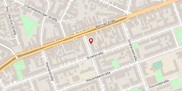 Karte der Umgebung von Herbert-Baum-Straße 7, 13088 Berlin