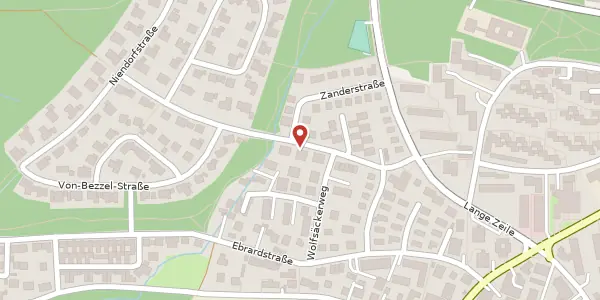 Karte der Umgebung von Jungstr. 20, 91054 Erlangen