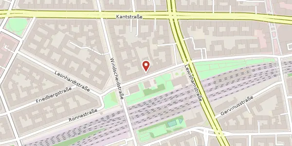 Karte der Umgebung von Stuttgarter Platz 16, 10627 Berlin