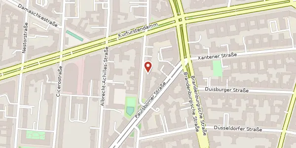 Karte der Umgebung von Eisenzahnstraße 64, 10709 Berlin
