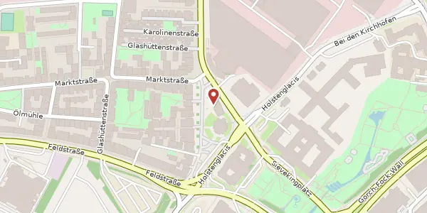 Karte der Umgebung von Tschaikowskyplatz 2, 20355 Hamburg