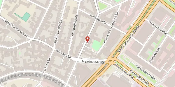 Karte der Umgebung von Rosa-Luxemburg-Straße 16, 10178 Berlin