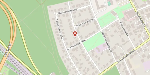 Karte der Umgebung von Ammerseestraße 24, 12527 Berlin