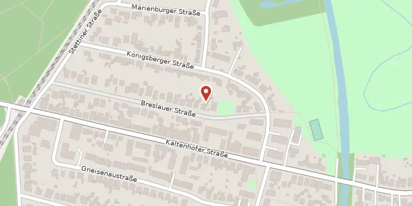 Karte der Umgebung von Breslauer Straße 8a, 23611 Bad Schwartau