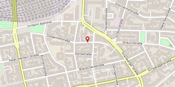 Karte der Umgebung von Galgenhofstraße 48, 90459 Nürnberg