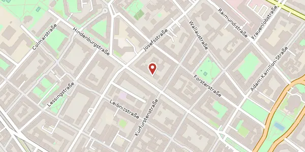 Karte der Umgebung von Hindenburgstr. 32, 55118 Mainz