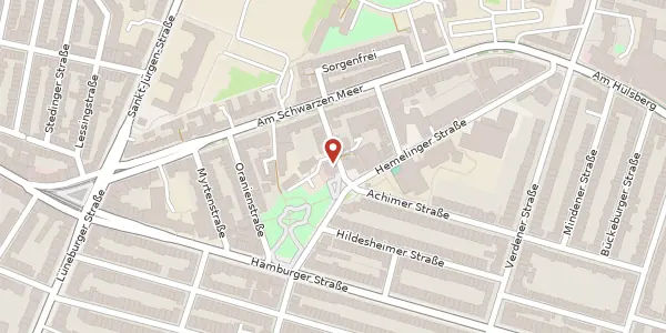Karte der Umgebung von Hoyaer Str. 13, 28205 Bremen