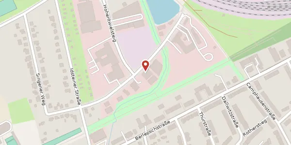 Karte der Umgebung von Hegauer Weg 25, 14163 Berlin