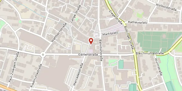Karte der Umgebung von Mercedesstraße 1, 71063 Sindelfingen