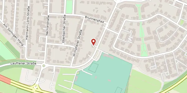 Karte der Umgebung von Lauffener Straße 26, 68259 Mannheim