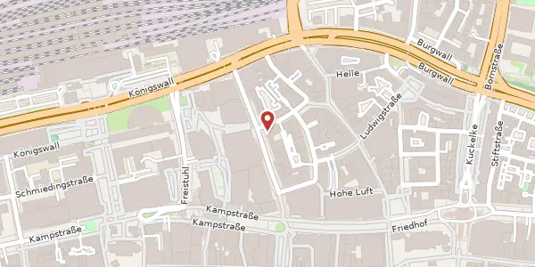 Karte der Umgebung von Hansastr. 14-16, 44137 Dortmund