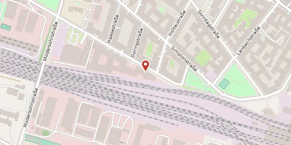 Karte der Umgebung von Revaler Straße 28, 10245 Berlin