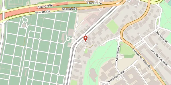Karte der Umgebung von Untere Zahlbacher Str. 72, 55131 Mainz