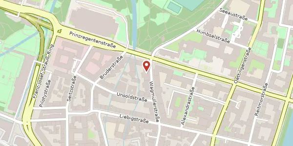 Karte der Umgebung von Wagmüllerstr. 23, 80538 München