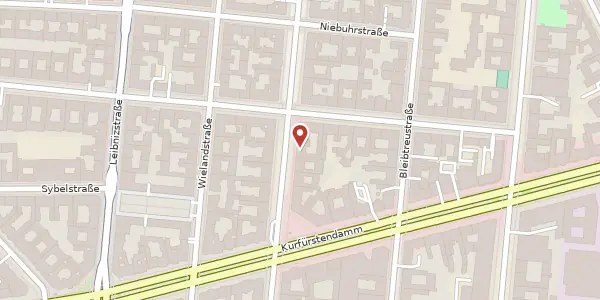 Karte der Umgebung von Schlüterstraße 50, 10629 Berlin
