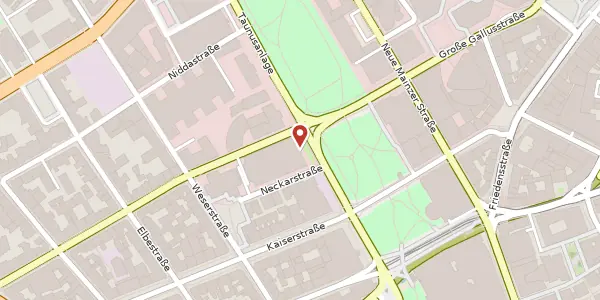 Karte der Umgebung von Gallusanlage 8, 60329 Frankfurt