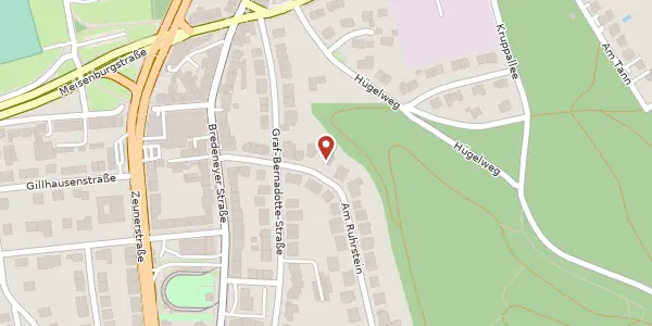 Karte der Umgebung von Am Ruhrstein 13, 45133 Essen