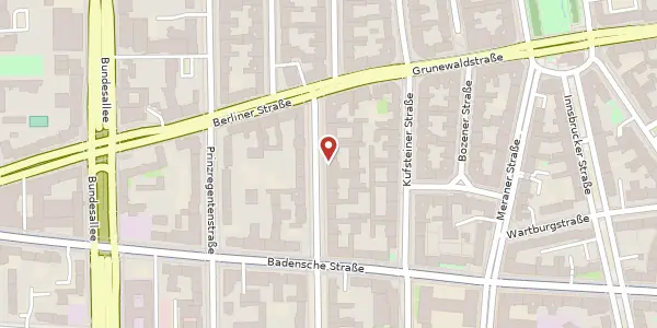 Karte der Umgebung von Babelsberger Straße 50, 10715 Berlin