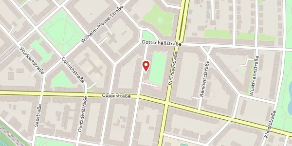 Karte der Umgebung von Etkar-André-Straße 26, 04157 Leipzig