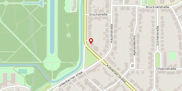 Karte der Umgebung von Koblenzer Str. 1, 40593 Düsseldorf