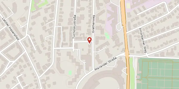 Karte der Umgebung von Grethenweg 132, 60598 Frankfurt