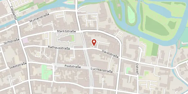 Karte der Umgebung von Geiststr. 1, 59555 Lippstadt