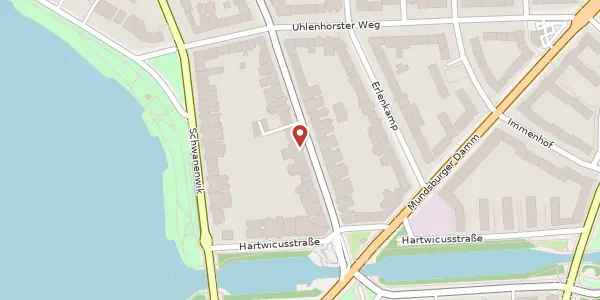 Karte der Umgebung von Papenhuder Straße 35, 22087 Hamburg