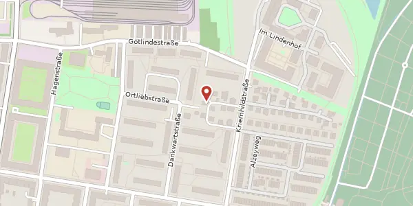 Karte der Umgebung von Kriemhildstraße 31, 10365 Berlin
