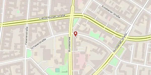 Karte der Umgebung von Schaperstraße 27, 10719 Berlin