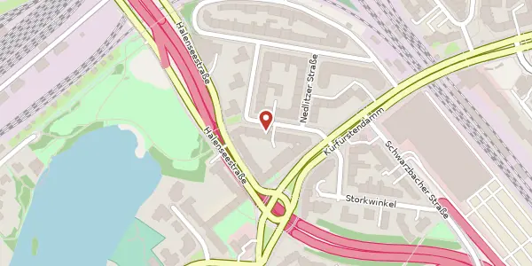 Karte der Umgebung von Bornimer Straße 18, 10711 Berlin